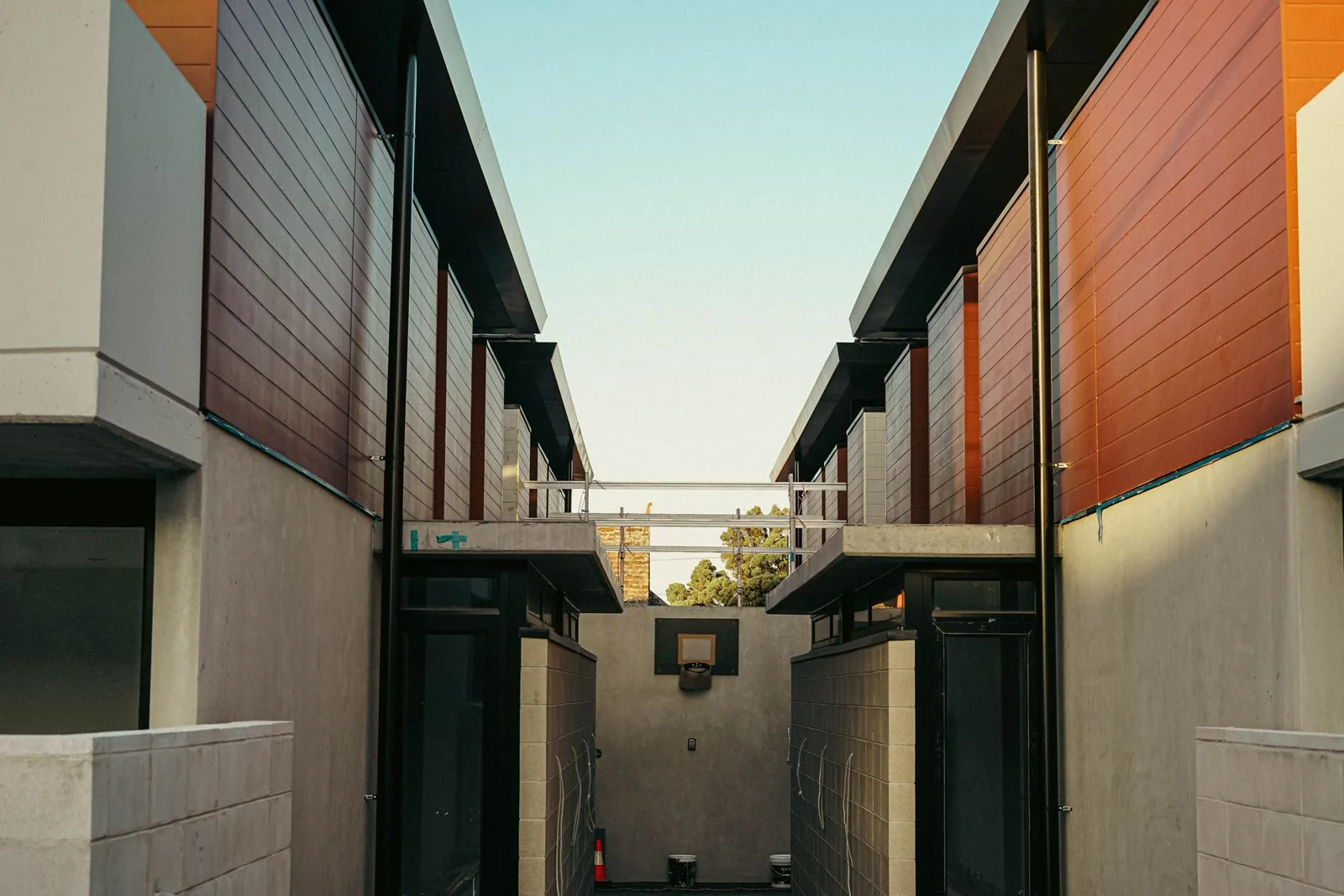 Modern residential buildings in Melbourne